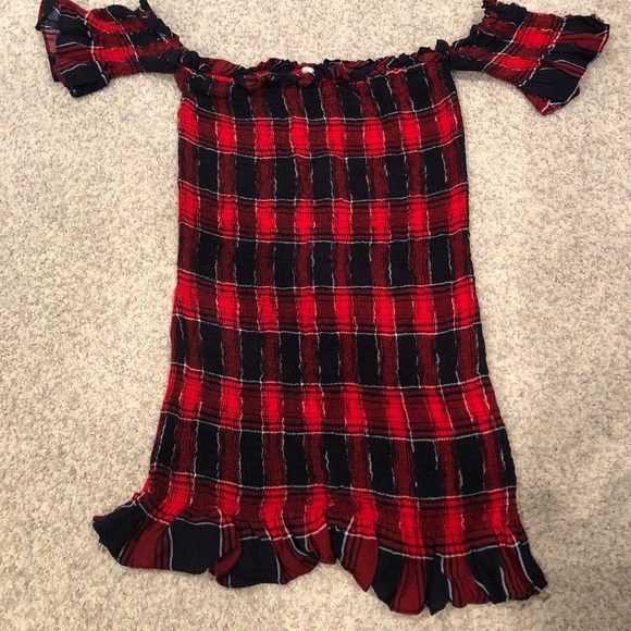 COTTON CANDY LA PLAID DRESS - Picture 5 of 5